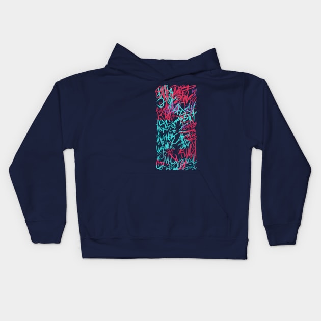 Graffiti Illuma Kids Hoodie by DenielHast